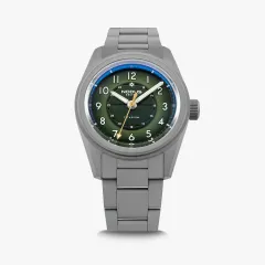 Nodus Sector II Field Titanium Sequoia, green dial