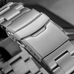 Addiesdive AD2513 fold-over clasp with flip-lock and spring-bar micro-adjust holes