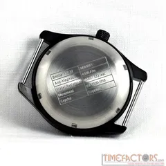 Timefactors Smiths Seafire PRS-37, engraved screw caseback naming the ISA 9500-1010 movement