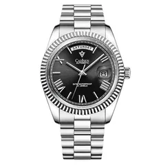 Cadisen C8185 with black dial in a steel case