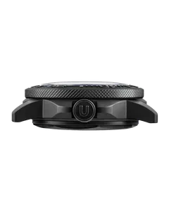 Undone Aqua black PVD steel case side