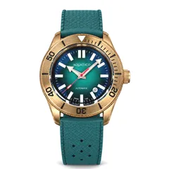 Aquatico Bronze Star Tritium with green dial