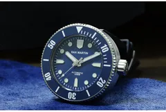 San Martin SN001-G-SN with blue ceramic bezel