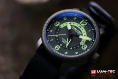 Lüm-Tec Combat B74 GMT on a black nylon strap