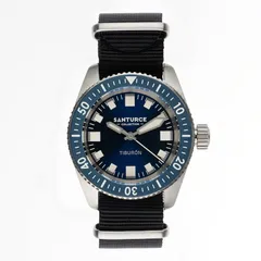 Santurce Collection El Tiburón on black NATO strap