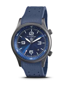 Elliot Brown Canford Gunmetal, Blue Dial