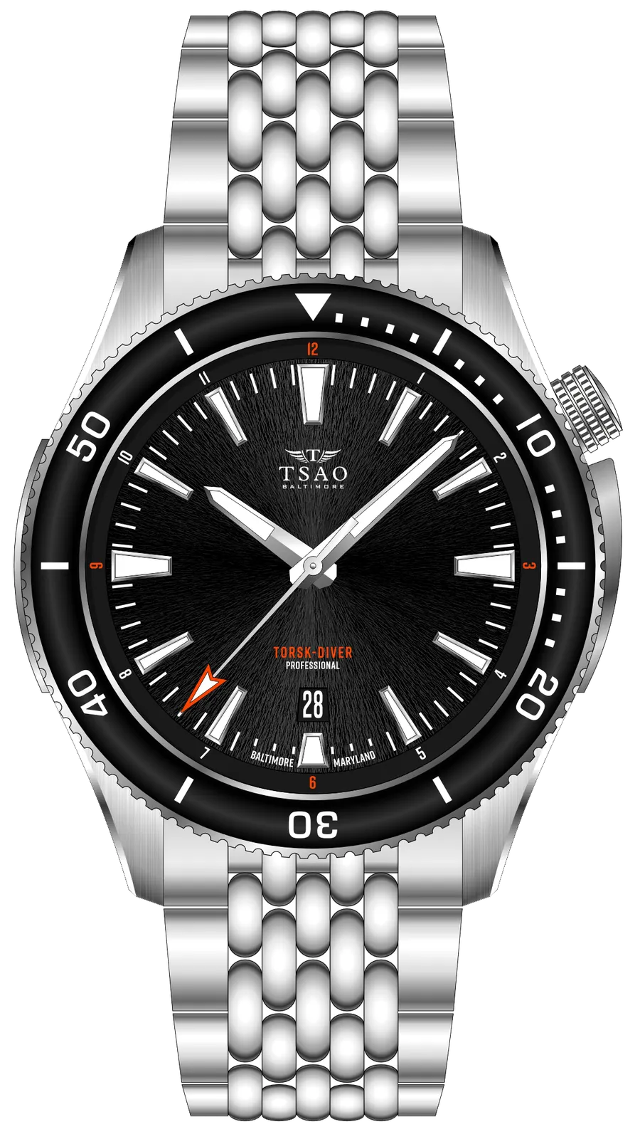 Tsao Baltimore Steel Torsk-Diver Pro Onyx Black