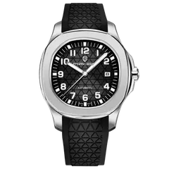 Pagani Design PD-YS031 with steel case and black dial on black strap