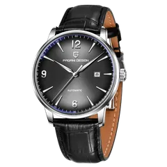 Pagani Design PD-1832 with grey-black gradient dial on black leather strap