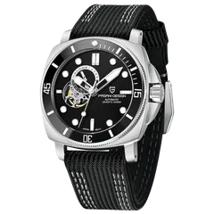 Pagani Design PD-1736 with black dial on black nylon strap