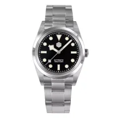 San Martin SN021-G-B2 with black dial, baton and dot markers and snowflake hands