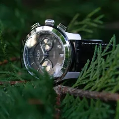 Mercer Brigadier Chronograph Gray seen at an angle