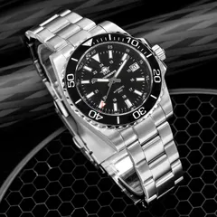 Addiesdive AD2086 with black dial and black ceramic bezel