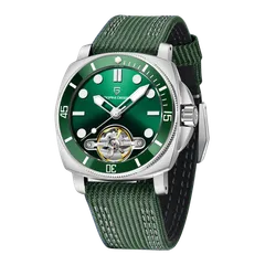 Pagani Design PD-1833 with green dial on green nylon strap