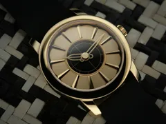 Cincinnati Watch Company Union Terminal Mechanical, gold PVD case and layered gold dial