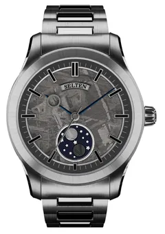 Selten 00.00 Natural Meteorite on steel bracelet (render)