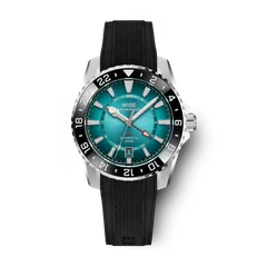 Wise Adamascus ADX161 True GMT on the X1 black FKM rubber strap