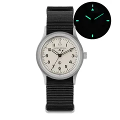 Militado ML14 V2 (VH31, K1), Cookie Cream Limited Edition dial, on black nylon strap