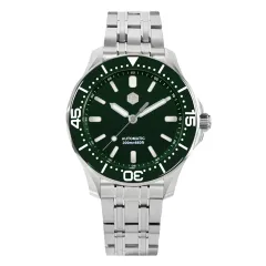 San Martin SN088-G with green enamel dial and green ceramic bezel