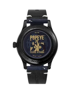 Undone x Popeye 95th Anniversary Limited Edition caseback with gold "95 Years Strong" artwork