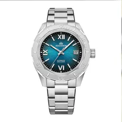 AddiesKIN K002 with teal blue sunburst dial