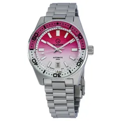 Islander Northport with pink to white ripple dial and pink and white bezel