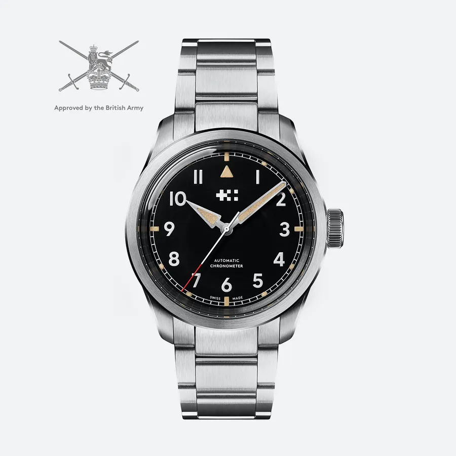 Christopher Ward C65 Sandhurst Series 2, Black dial on Bader bracelet
