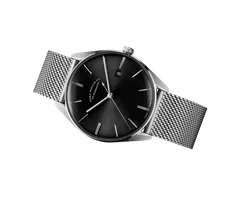 ELKA D04-1001, sunbrushed black dial, on Milanese mesh