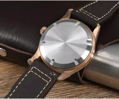 San Martin SN034-Q-C bronze case with steel screw-down caseback