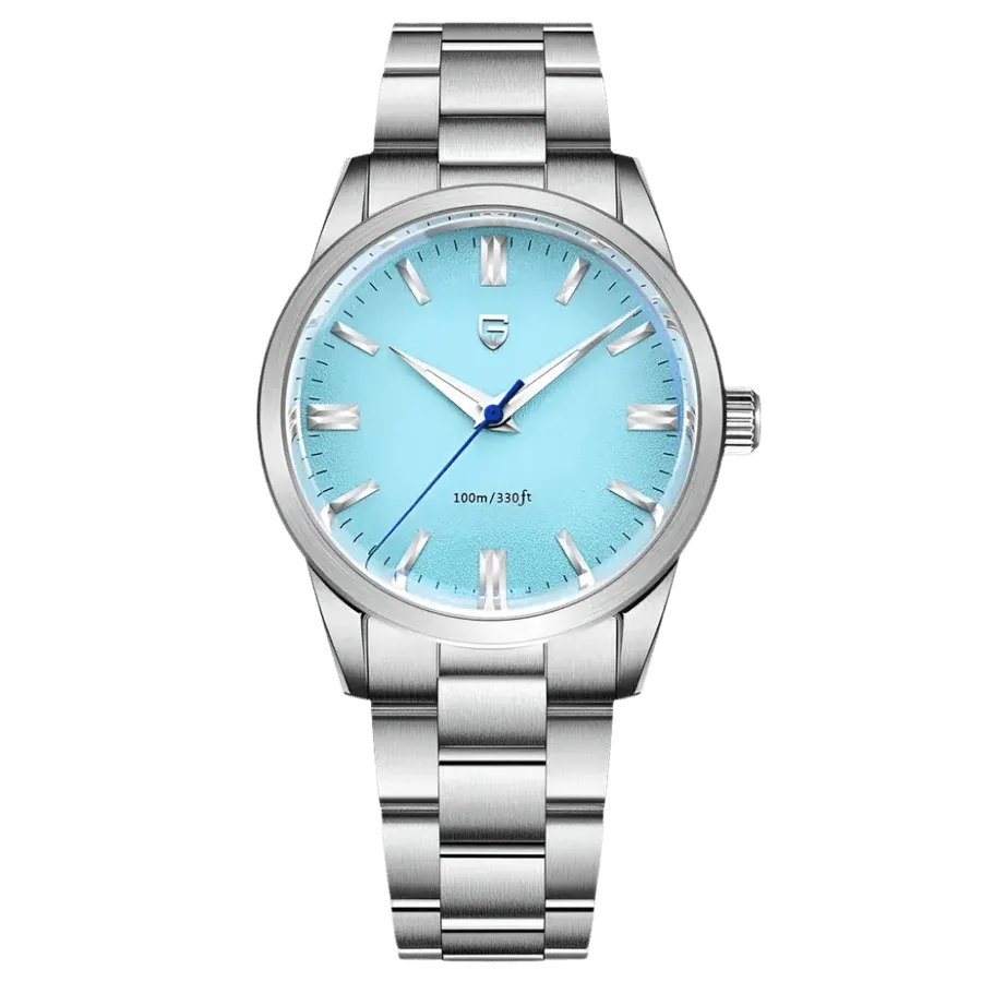 Pagani Design PD-1731 with sky blue dial on Oyster-style bracelet