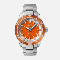 Christopher Ward C60 Trident Reef 44mm, Tuba Orange dial on Bader bracelet