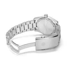 Traska Commuter 36 solid caseback and bracelet with push-button clasp