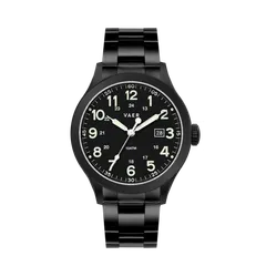 Vaer S5 Tactical Field 42mm, black PVD case, on black PVD bracelet