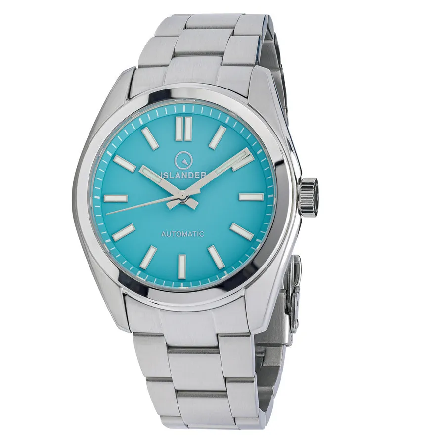 Islander Brookville Hi-Beat with robin's egg blue dial and no date