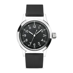 MKII Cruxible Hellion Non-date on a black rubber strap