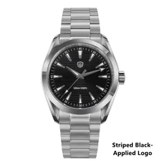 Watchdives WD0006 with black horizontally striped dial