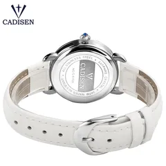 Cadisen C6102 solid steel caseback marked all stainless steel and sapphire crystal