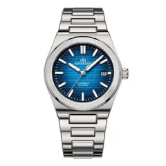 AddiesKIN K004 with blue gradient waffle-pattern dial