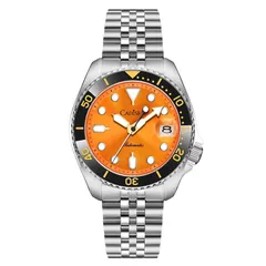 Cadisen C8220 with orange dial and black bezel