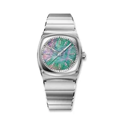 Brew Metric Lite, Tahitian pearl dial, on steel bracelet