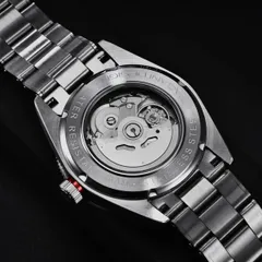 Pagani Design PD-1671 V2 display caseback engraved "PD-1671" and "Water resistant 100M" over a Seiko NH-type movement ("twenty four jewels")