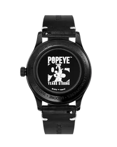 Undone x Popeye 95th Anniversary Members Edition caseback with white "95 Years Strong" artwork