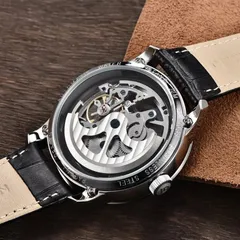 Pagani Design PD-1638 display caseback engraved "PD-1638" and "Water resistant 30M", showing the skeletonised movement and rotor