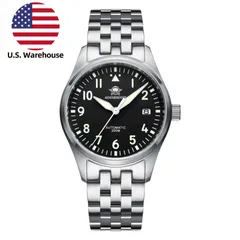 Addiesdive H2 with black dial on the steel bracelet (U.S. warehouse listing photo)