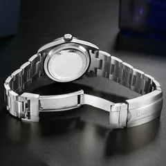 Cadisen C8213 solid caseback and fold-over clasp