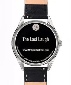 Mr Jones The Last Laugh caseback printed with the title