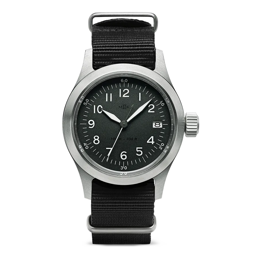 MKII Cruxible Type A-11 Date on a black UK MoD style strap