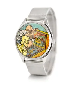 Mr Jones Ricochet, three-quarter view of the short-lug steel case
