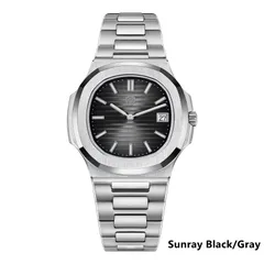 Watchdives WD0013 with black-grey sunray dial