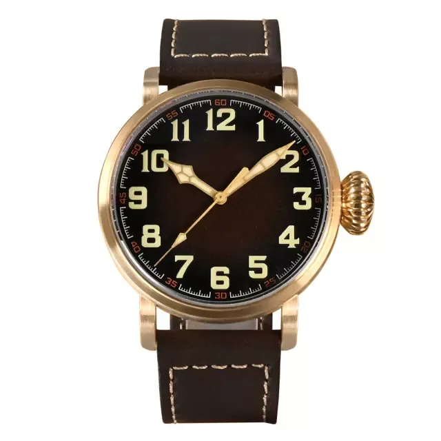 San Martin SN095-Q-DA bronze pilot with YN55A and brown gradient dial